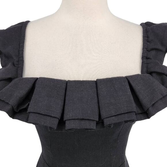 Polly Off Shoulder Mini Dress Black Size XS - Picture 7 of 7